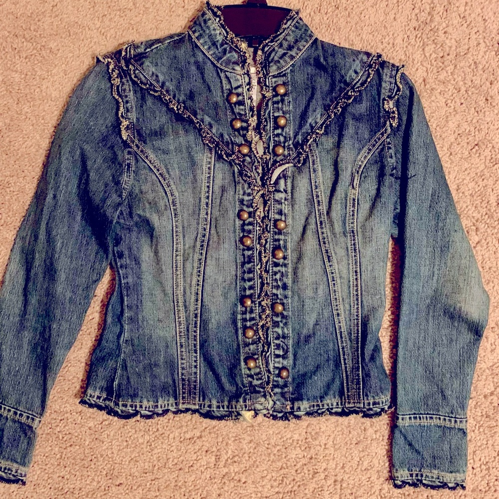 Jean Jacket w/ gold buttons